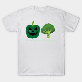 Greens with envy | Funny Halloween design T-Shirt